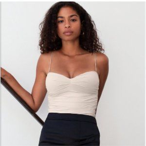 Aritzia TEN by Babaton Ruched Bodysuit (Nude) - Size M